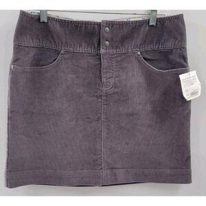 Athleta Ridge Corduroy Drawstring Sport Mini Skirt Purple Size 10‎